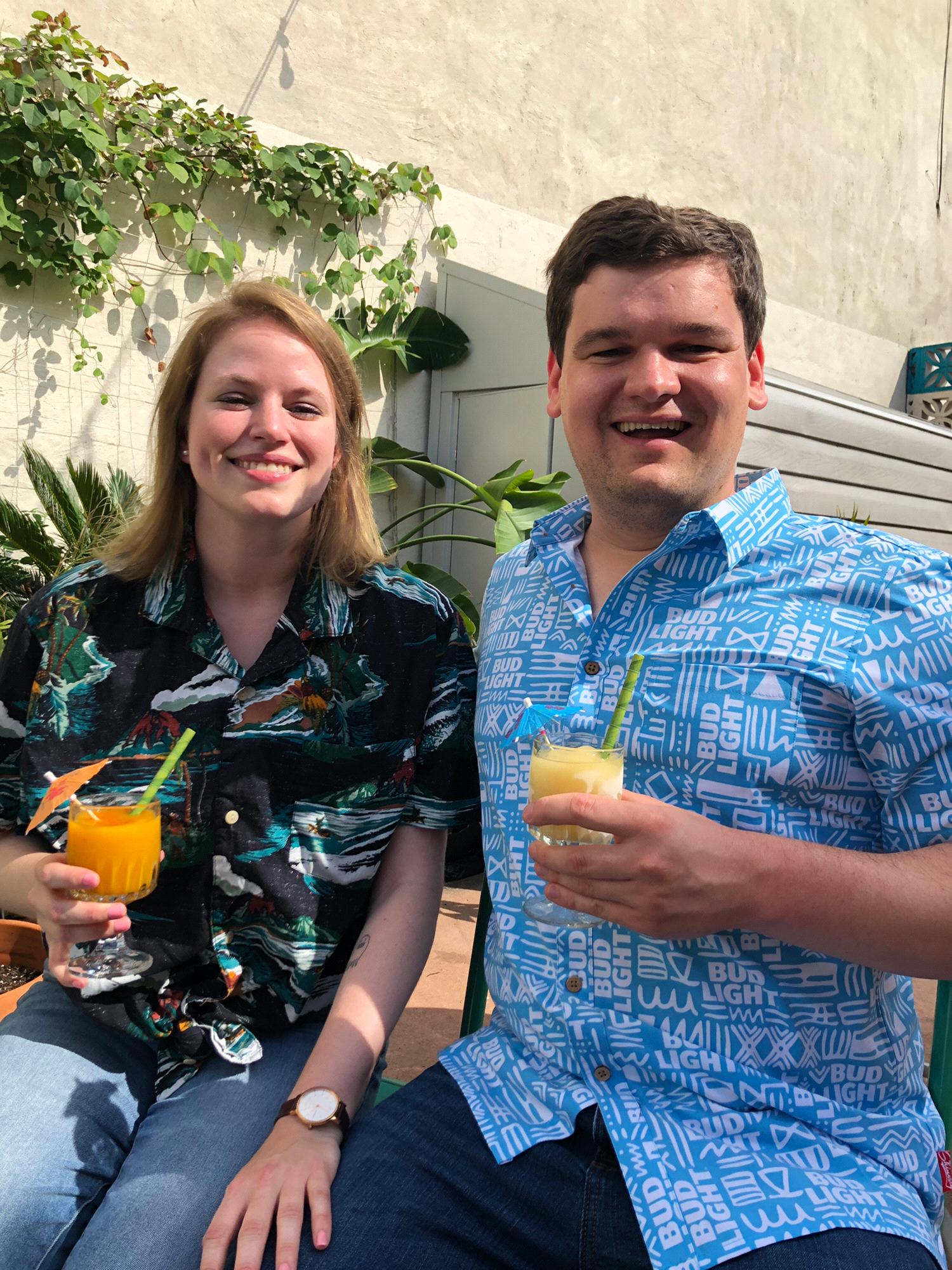 Tiki drinks + Hawaiian shirts.... these are a few of our favorite things.