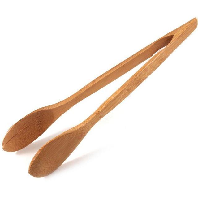 Nature's Kitchen Bamboo Tongs, 11.8 Inch