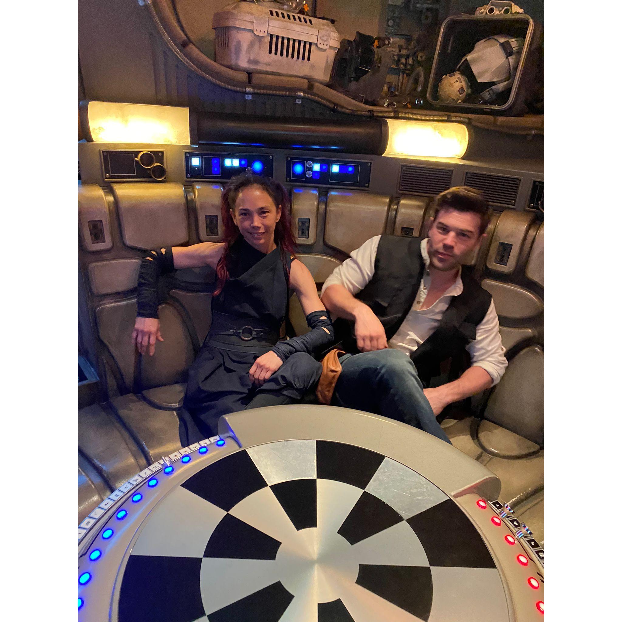 But Sarah was willing to dress up in Star Wars so she passed his test