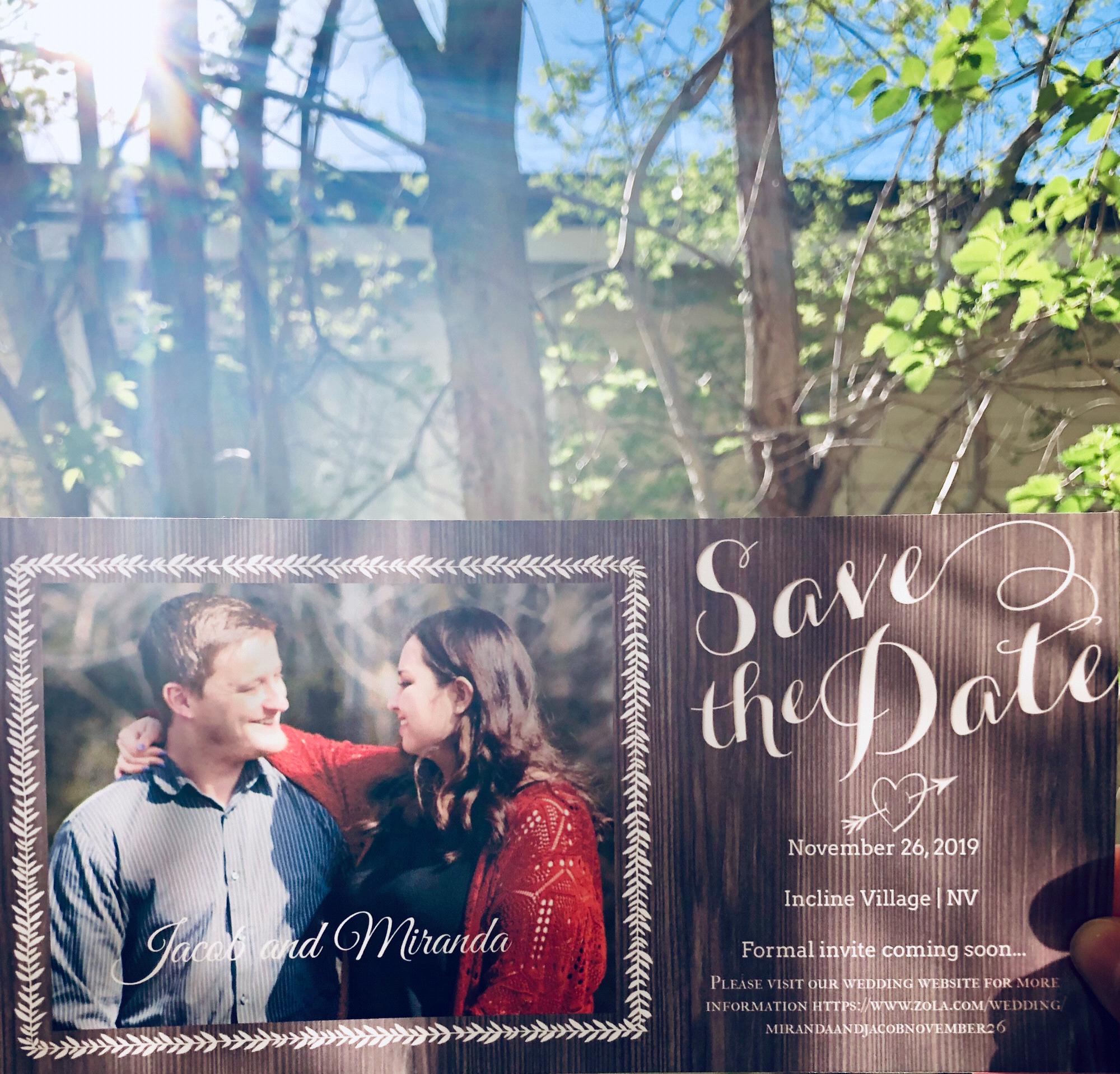 Save the dates have officially all went out this week :)