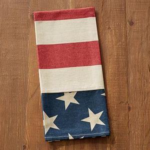 American Flag Star Tea Towel, Blue