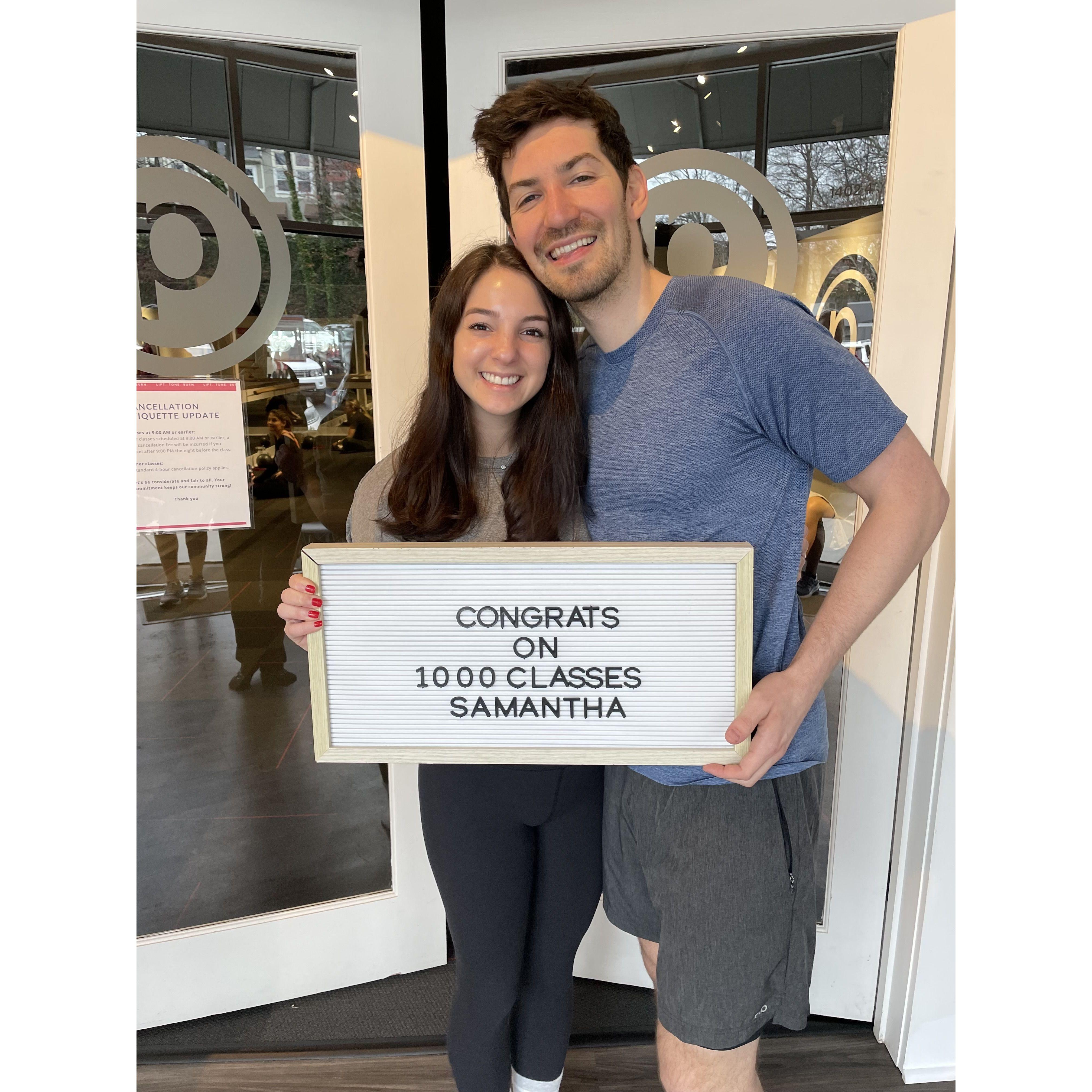 Samantha's 1000th Pure Barre Class | March 2024