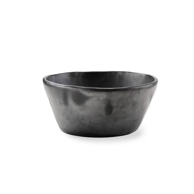 Black Clay Large Serving Bowl