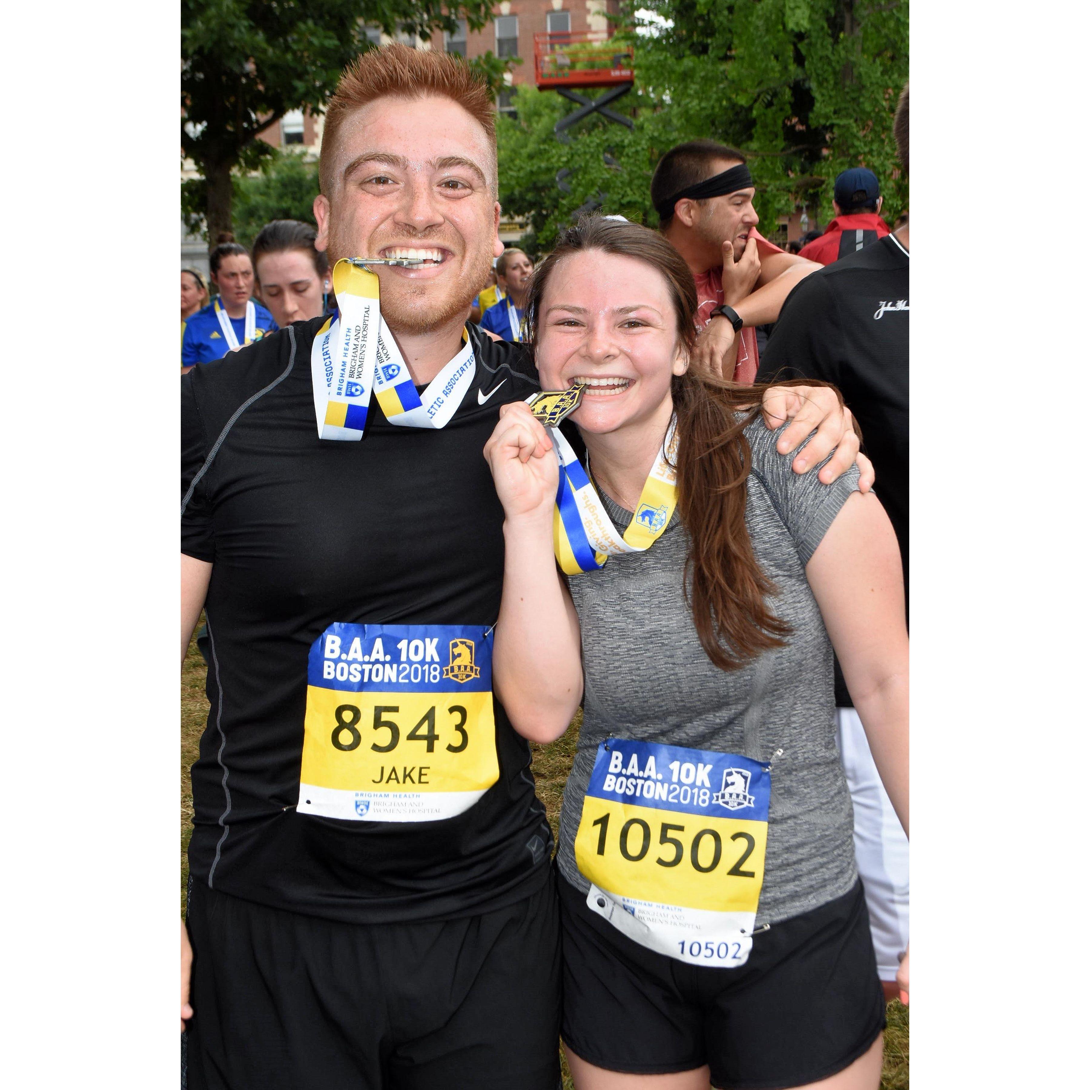 Our first half marathon together