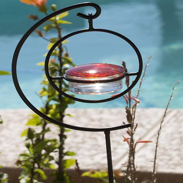 Best Hummingbird Feeder Stand - Easy-to-Use & Plants in Ground - Universal-Fit & Beautiful to See in Your Backyard or Garden