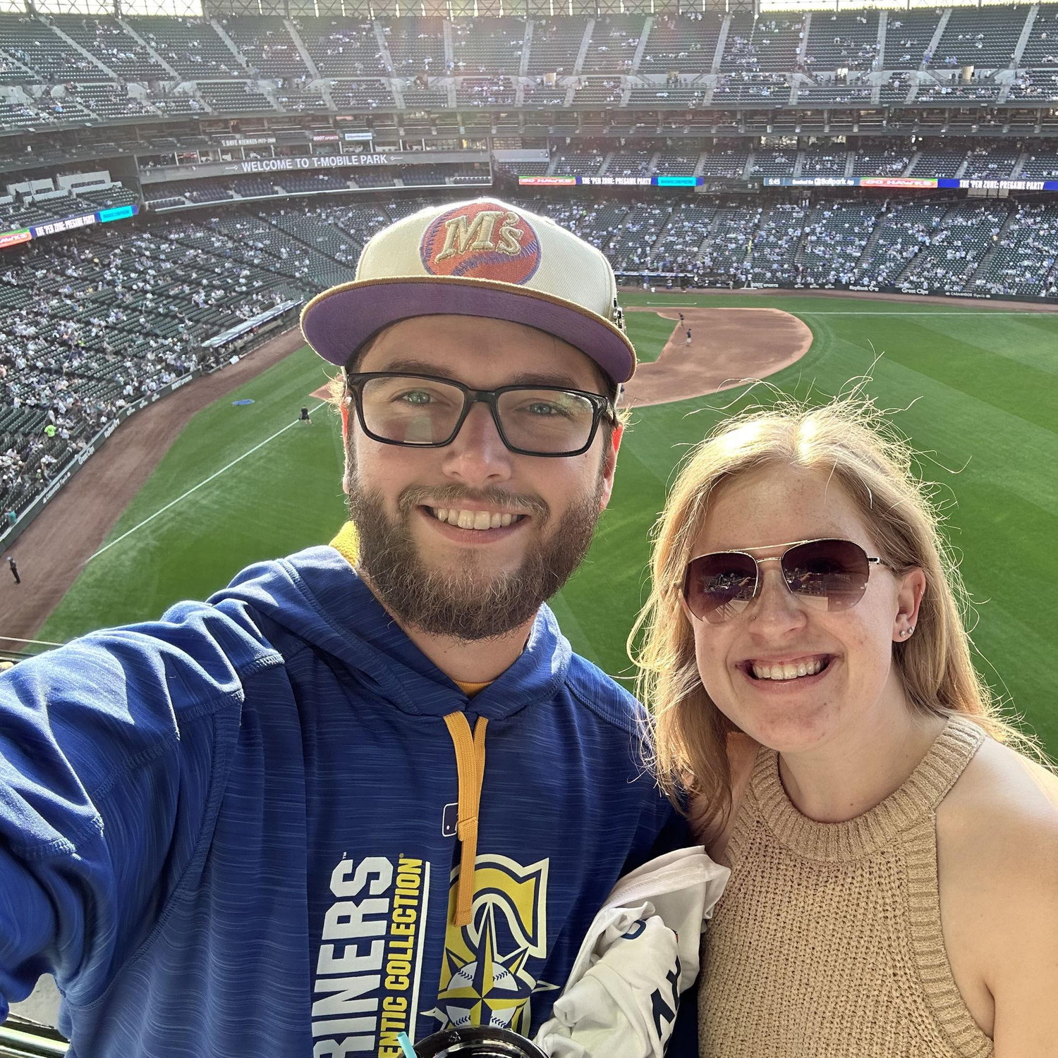 We became official at Austin's favorite place - a Mariner's game