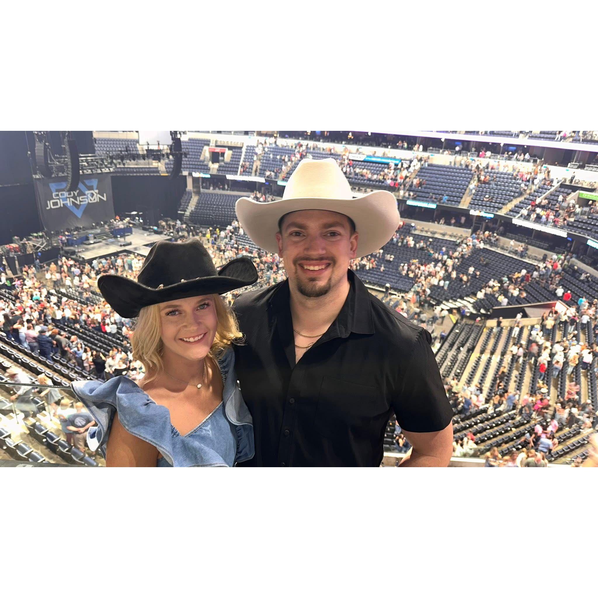 Robby asked Katie to be his girlfriend at a Cody Johnson concert. April 13th, 2024.