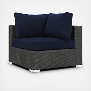 Sojourn Outdoor Sunbrella Corner Chair