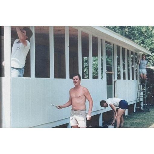 Uncles & Family Friends Painting Barry Ave, 1980s