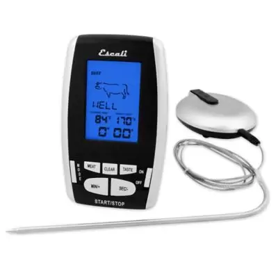Escali® Wireless Thermometer and Timer in Silver/Black