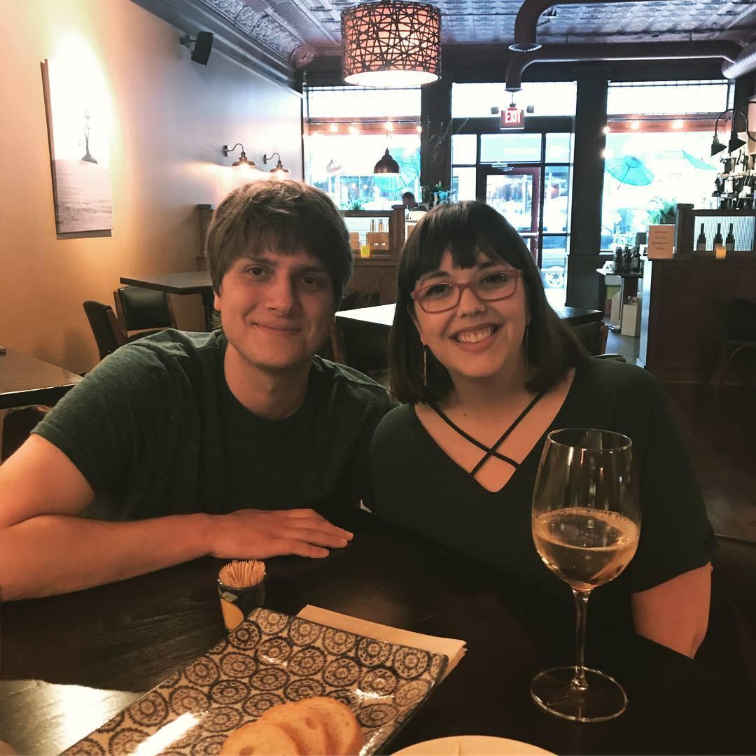 Celebrating our first anniversary of dating at Stave.