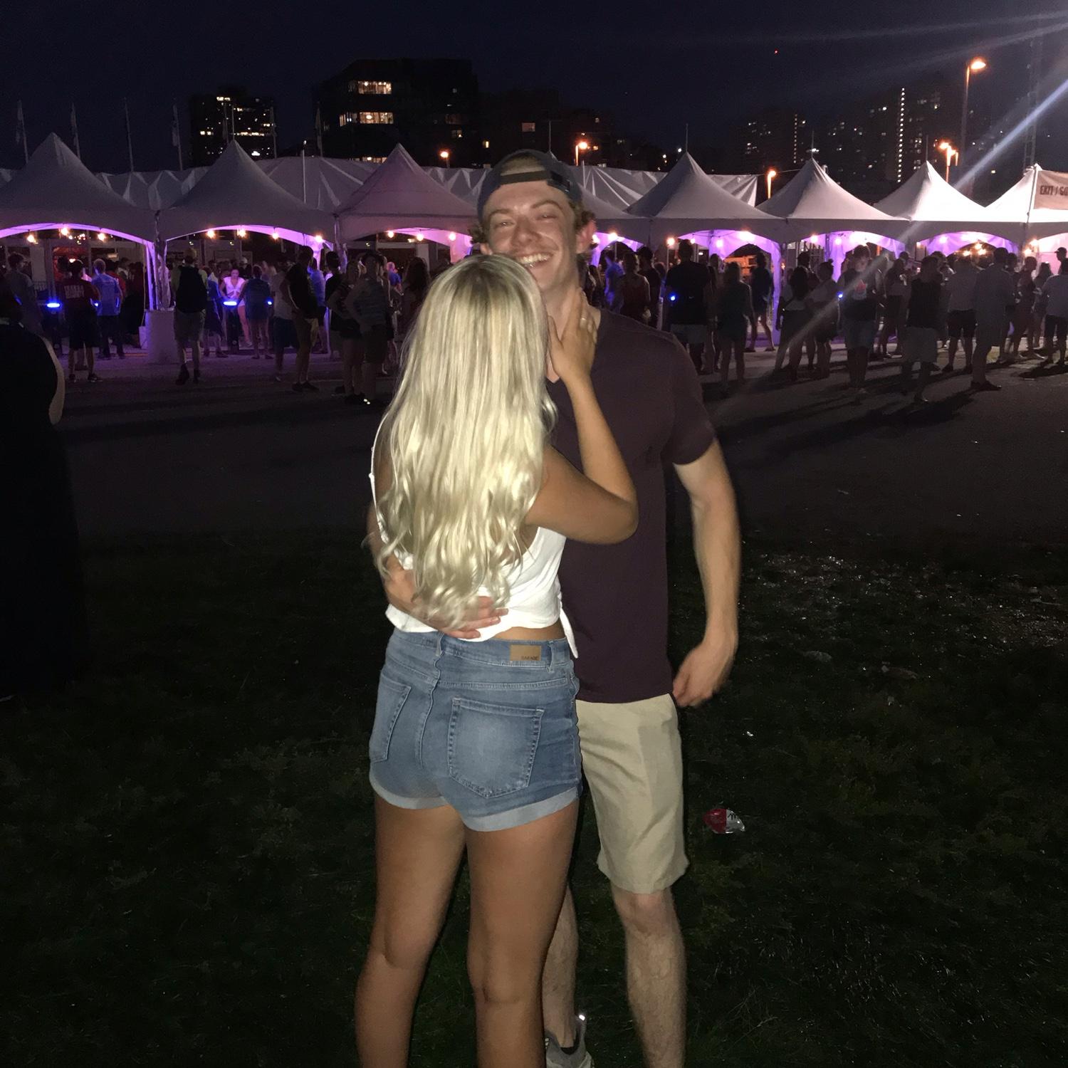 Same night - little did they know they’d be spending forever together