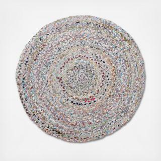 Multi-Color Braided Cotton Rag Rug