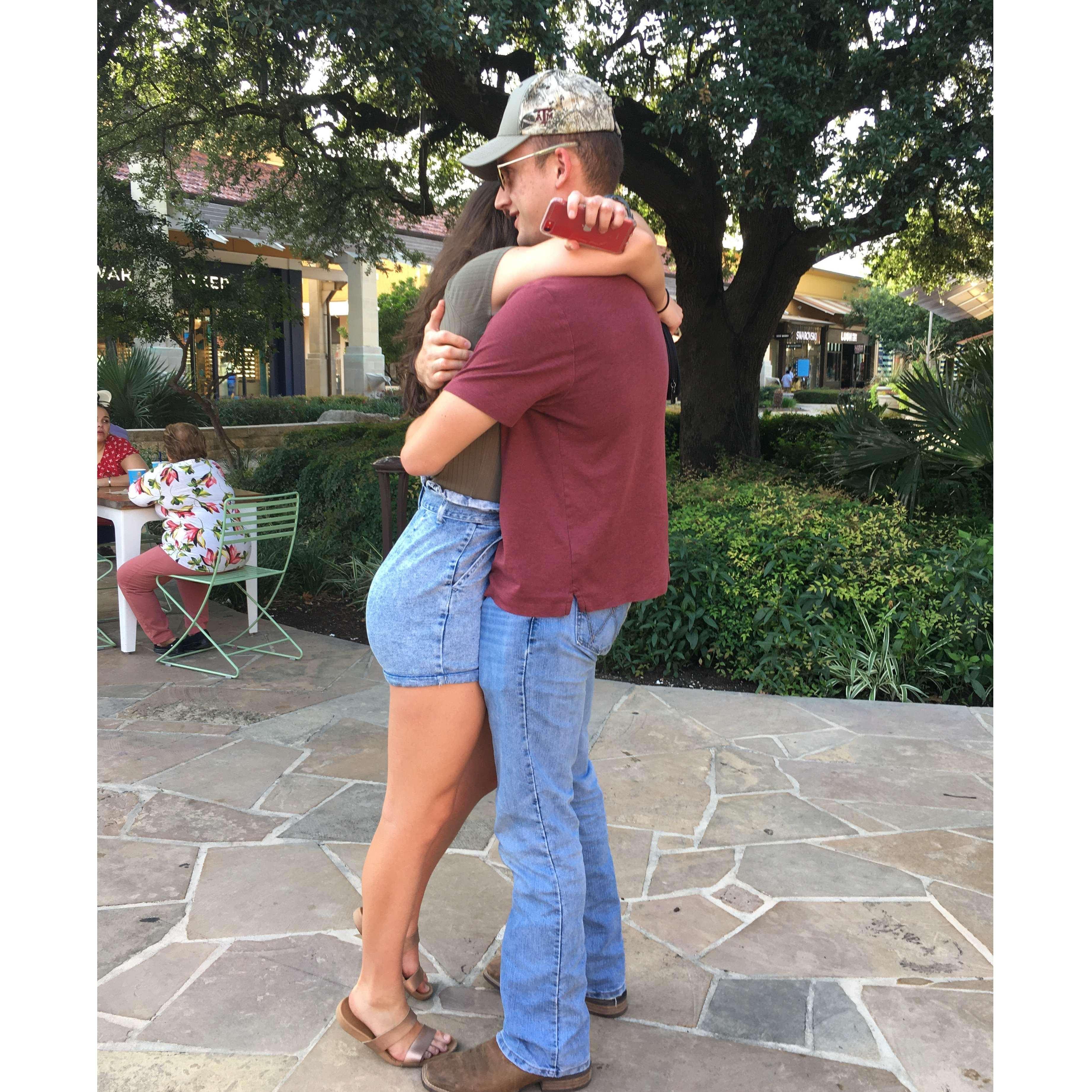 Last summer, Nathan went to training at Maxwell Air Force Base in Alabama. It had been a while since we'd seen each other, but we were reunited in San Antonio, close to Boerne, where his family lives.