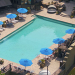 Heated Saltwater Lounging Pool