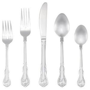 "M" RiverRidge® 46pc Monogram Bouquet Silverware Set A-Z