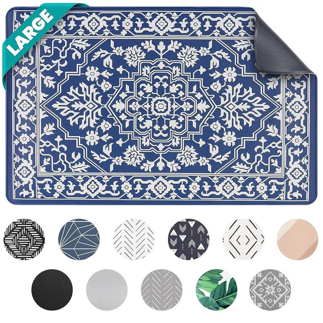 NALALAS Large Dog Mat for Food and Water, Cat Feeding Mat | Large Waterproof Dog Bowl Mat | Non-Slip Pet Food Mat for Floors | Dog Food Mats for Floors, Pet Mats for Food and Water | Easy to Clean