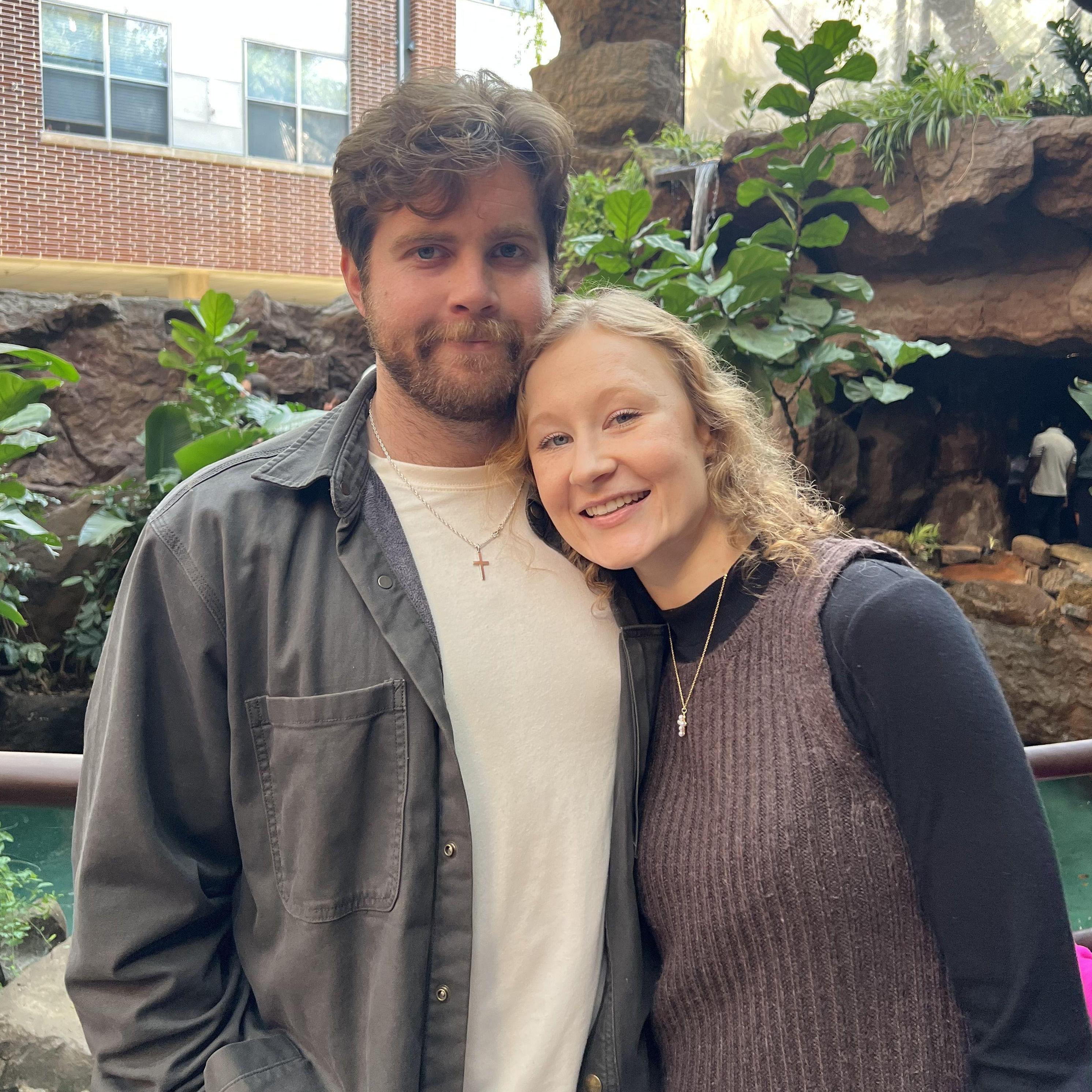 At the aquarium with the fish
