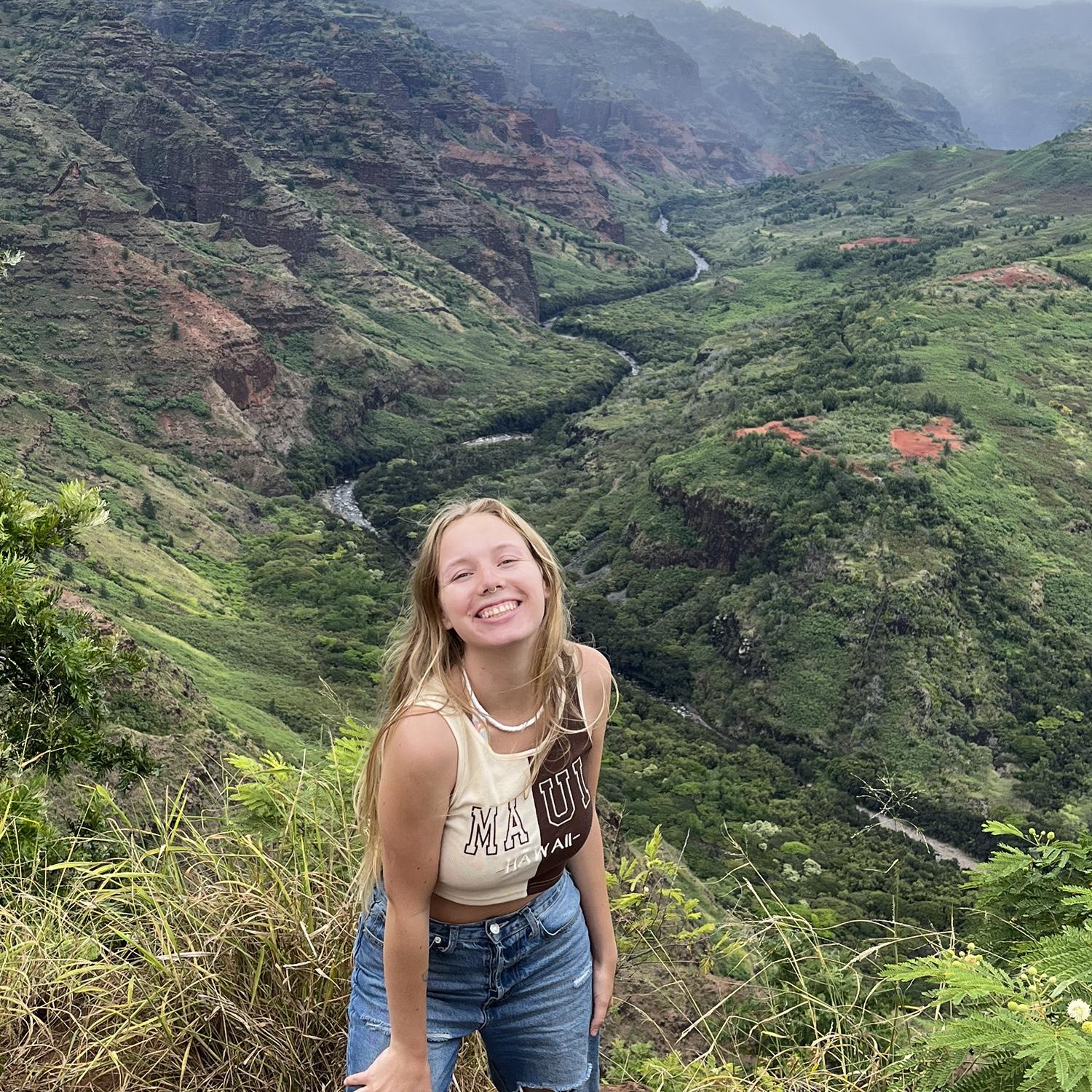 Faith at -Waimea Canyon, Kauai Hawaii!-