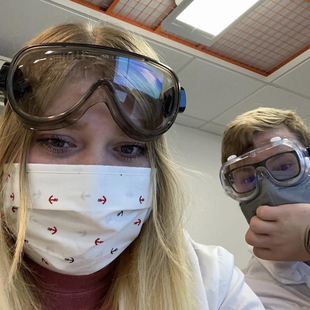 We got to be biology lab partners in college