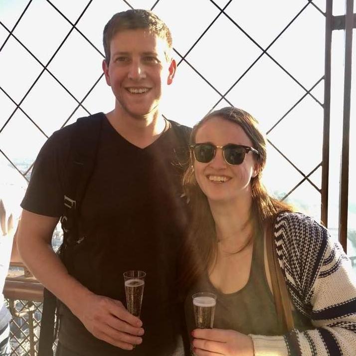 March 2017 - You don't say no to champagne while at the top of the Eiffel Tower!