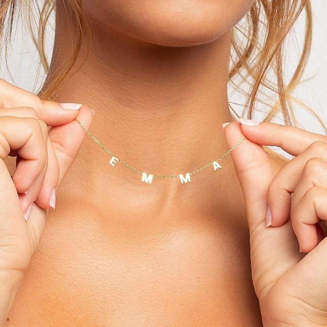 14K Gold Name Necklace - Personalized...