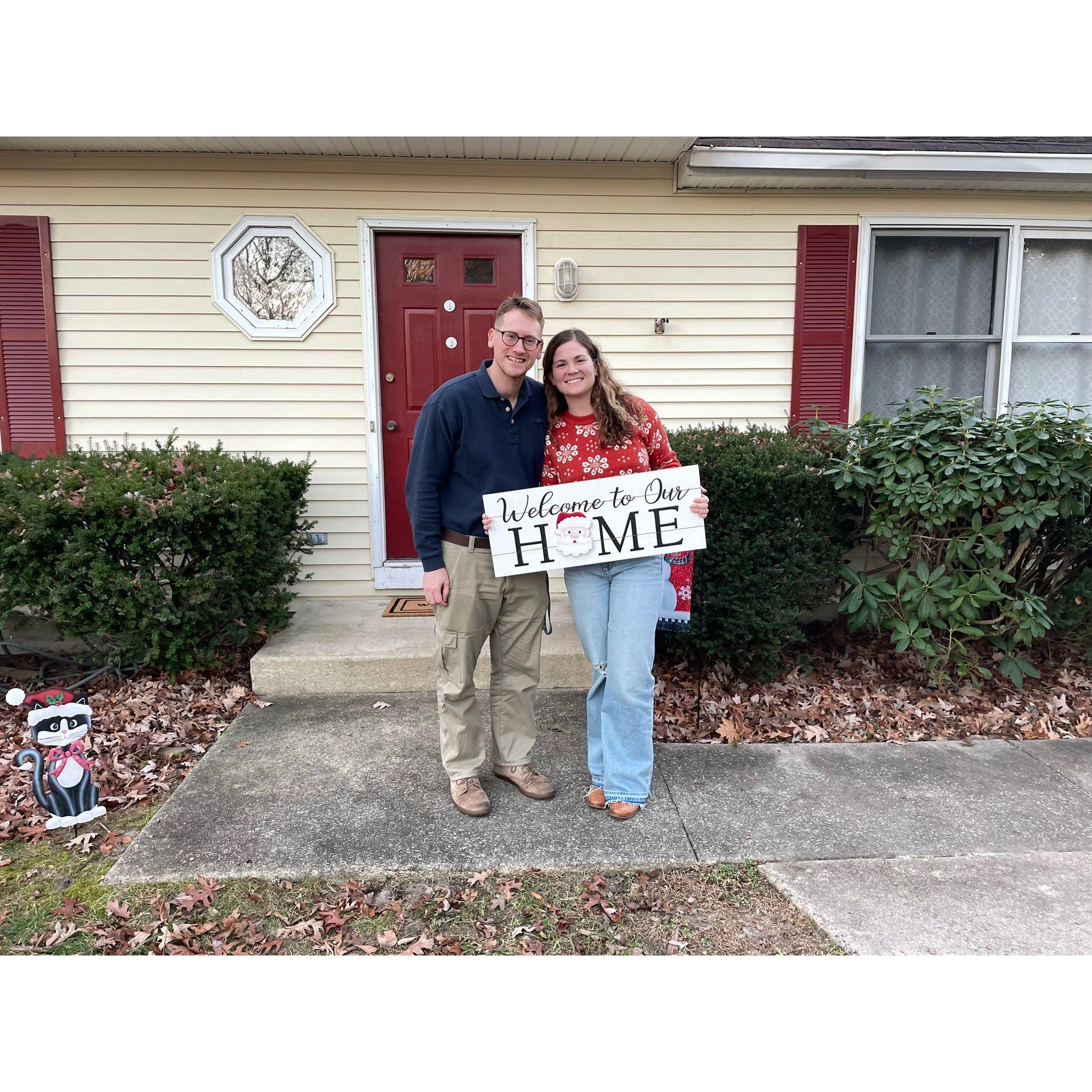 Purchasing our first home. December 2023.