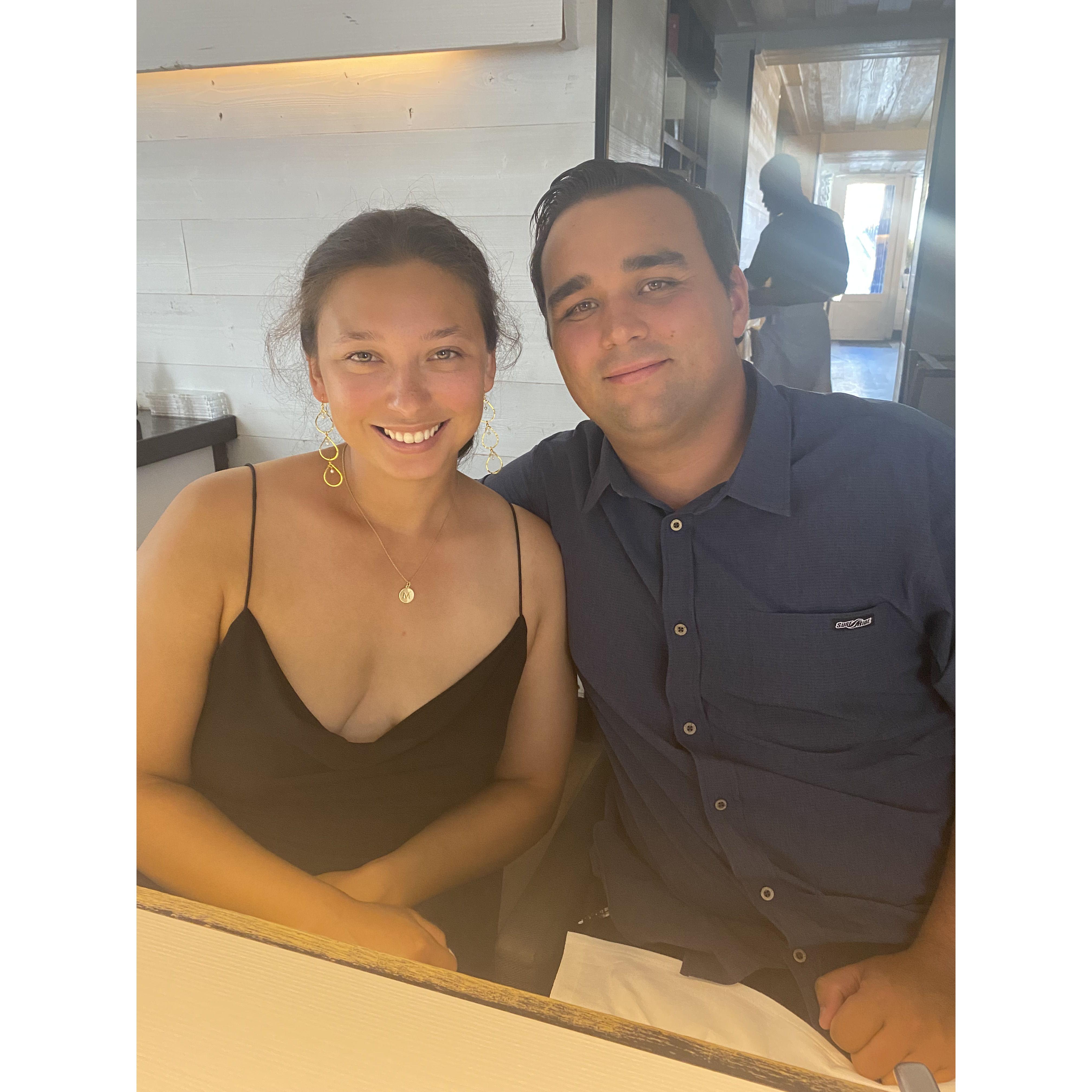 One of Makenna's favorite photos... in a chicken restaurant. HA!