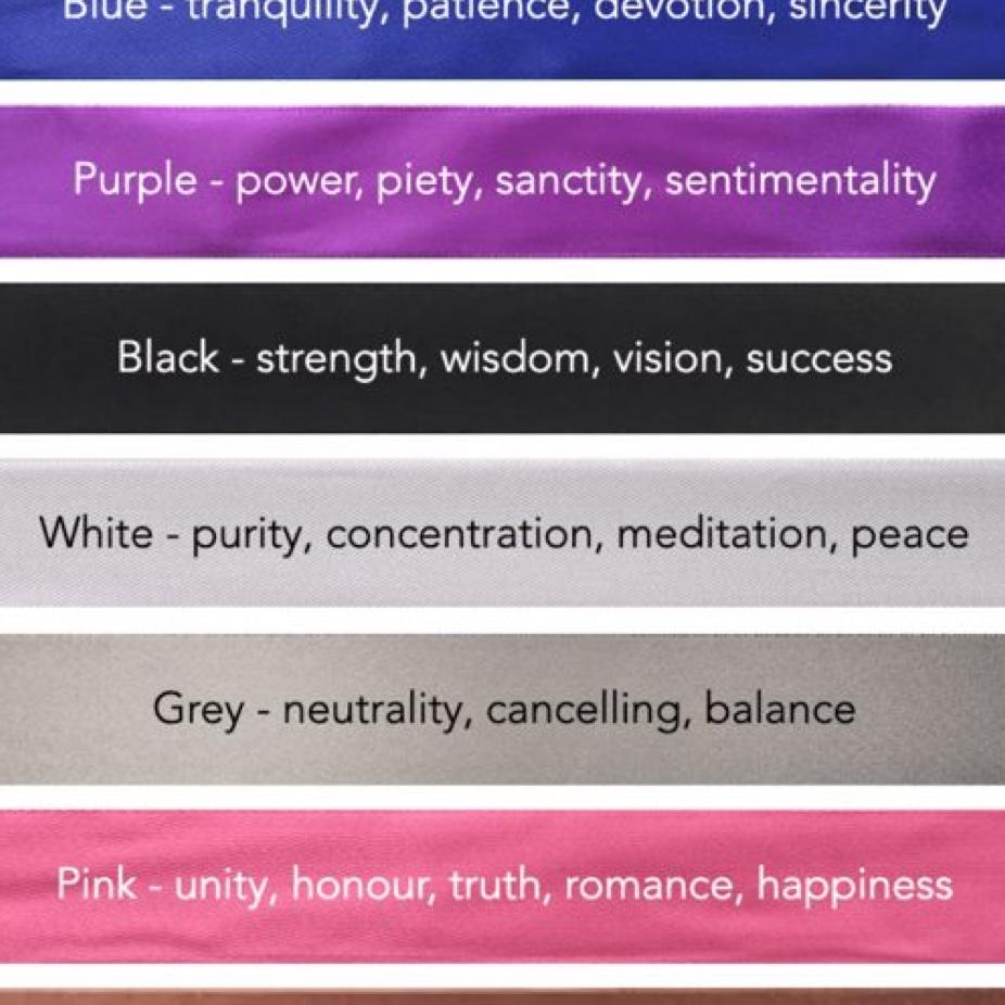 Hand fasting chord color chart
