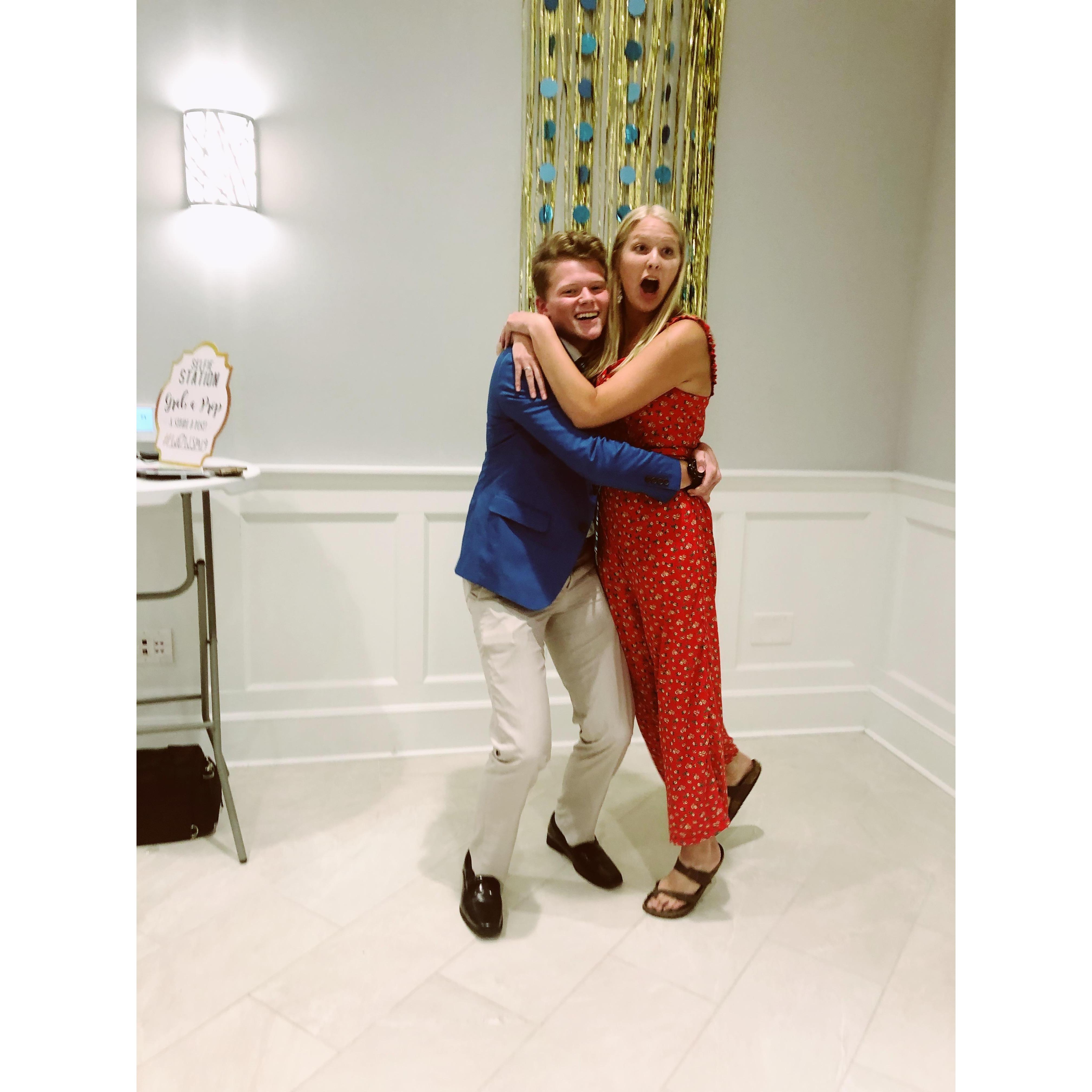 He swept me off my feet!