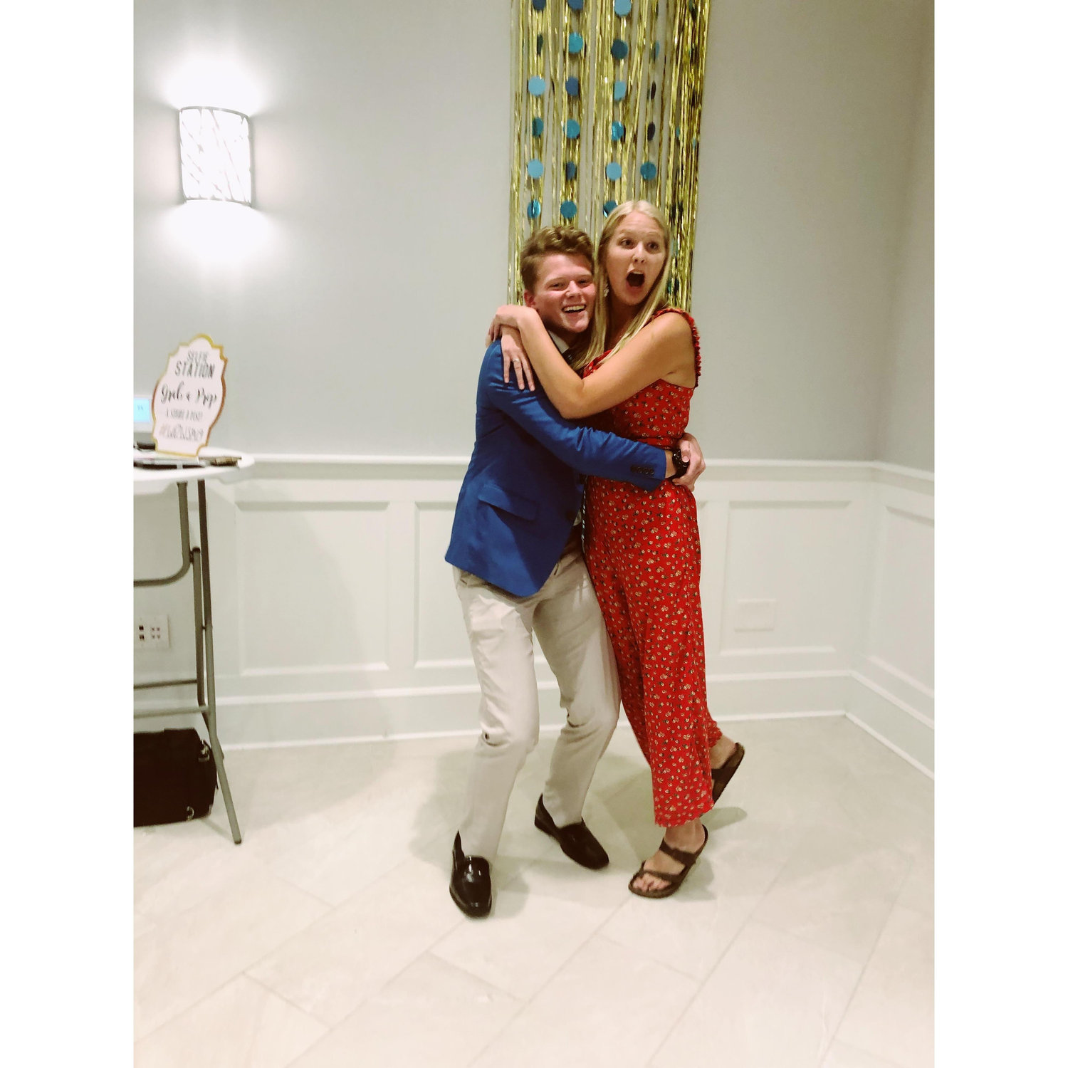 He swept me off my feet!