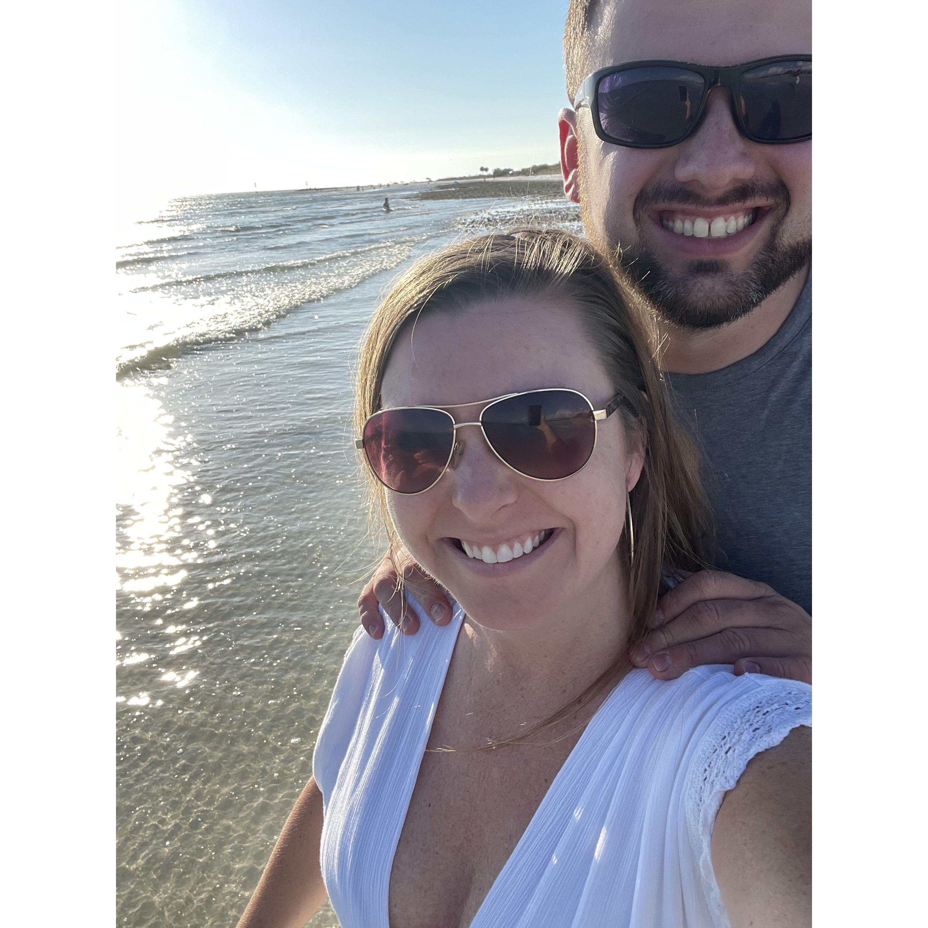 First sunset walk on the beach, 2023