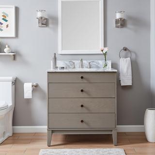 Lyleston Farmhouse Vanity Sink with Marble Top