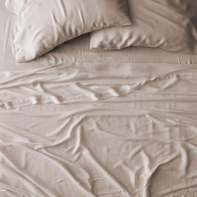 Brushed Tencel Sheet Set, Queen, Taupe