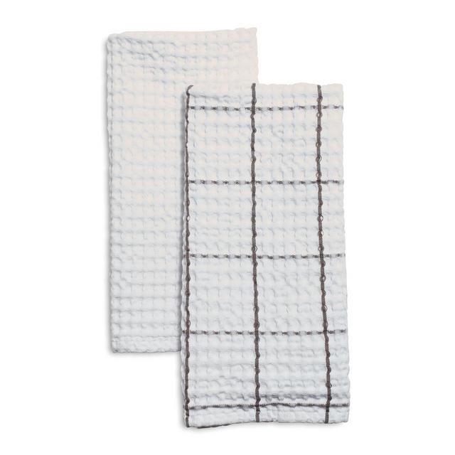 Washed Waffle Kitchen Towels, Set of 2
