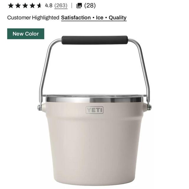 YETI Rambler Beverage Bucket Cape Taupe color