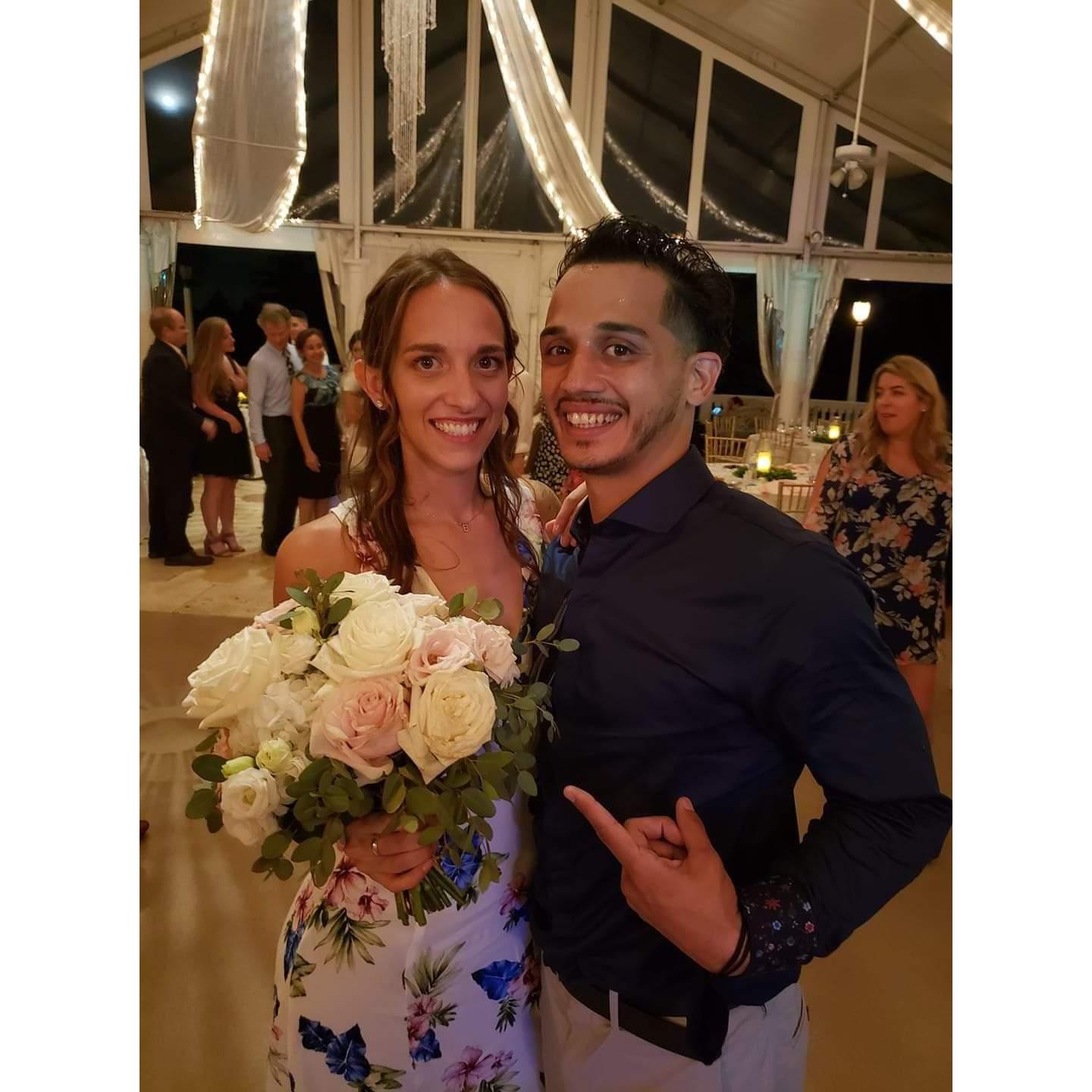 The one where she catches the bouquet :)