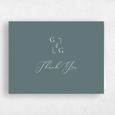 Green Wedding Thank You - Olney Landscape