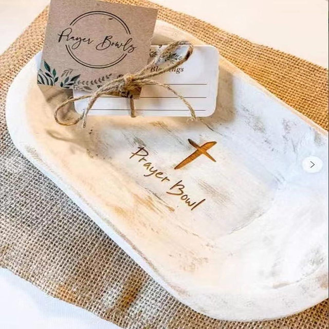 Fight Club Prayer Bowl with Prayer Cards Blessing Bowls Cross Religious gifts Christian gifts congregation gifts (1 set-cn)