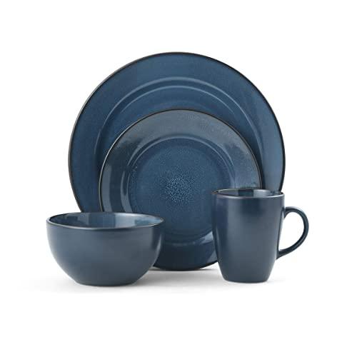 Pfaltzgraff Marisela 16-Piece Dinnerware Set, Blue