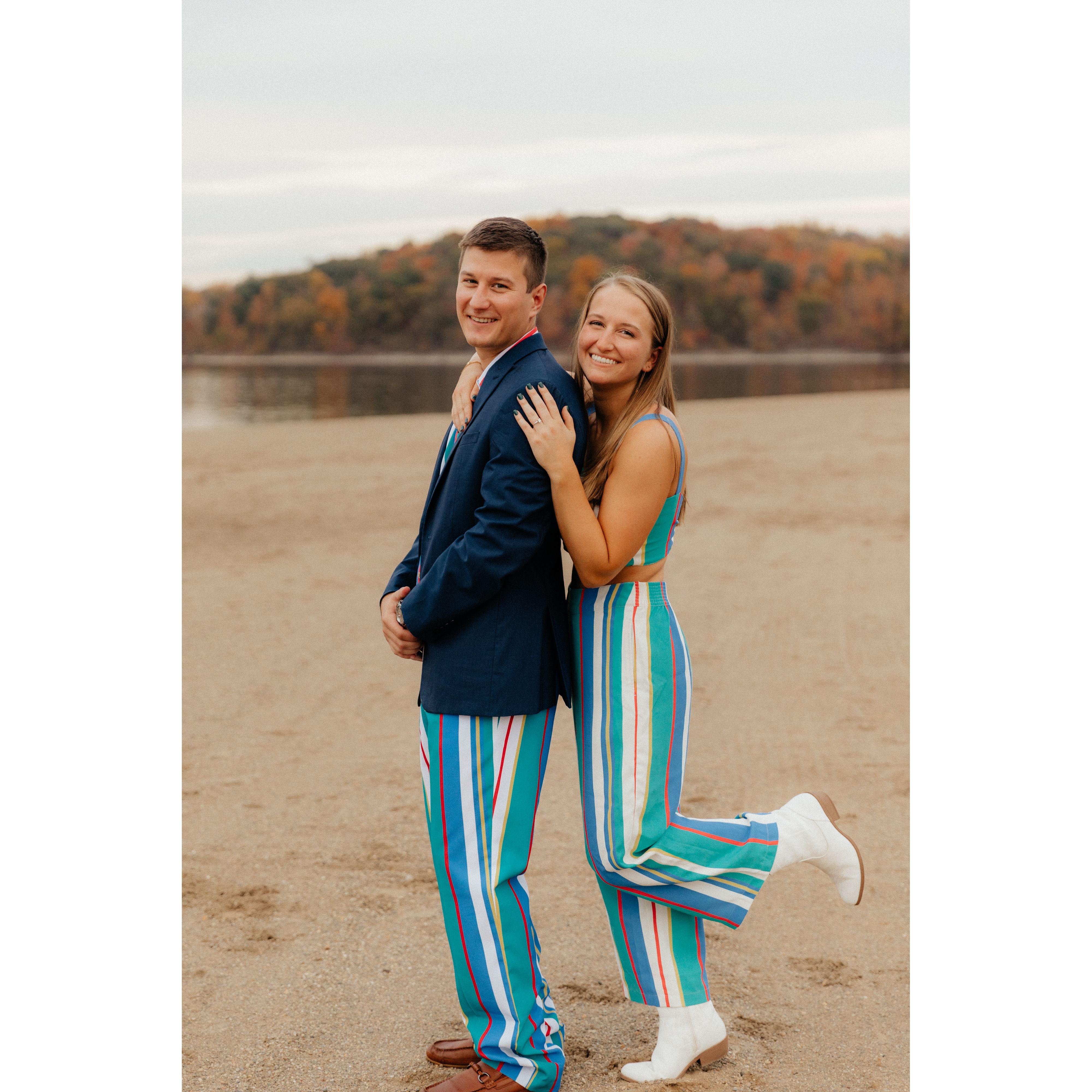 We bought these outfits for our Senior Formal in college and it just felt right to break them out again!