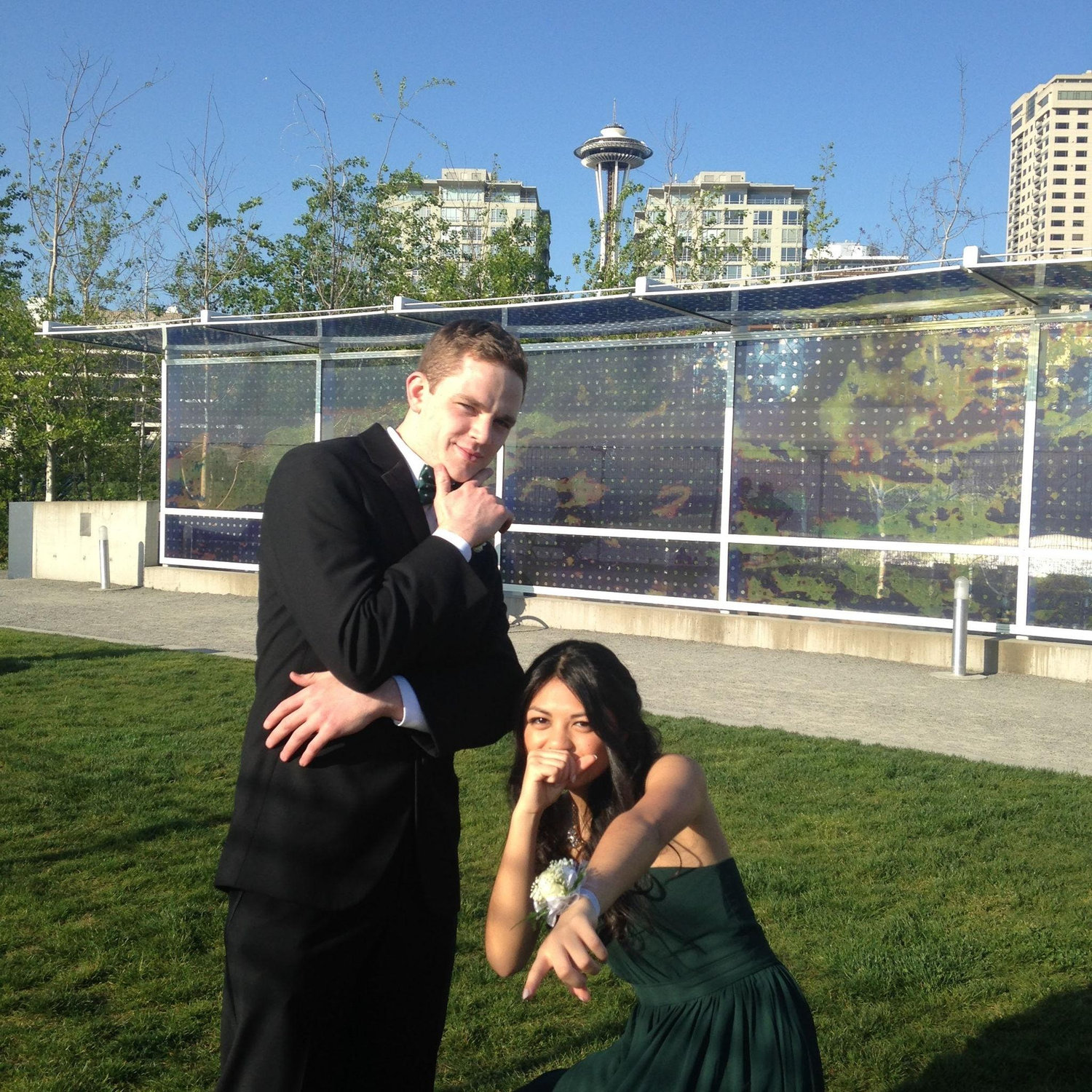 Prom photos at Olympic Sculpture Park.