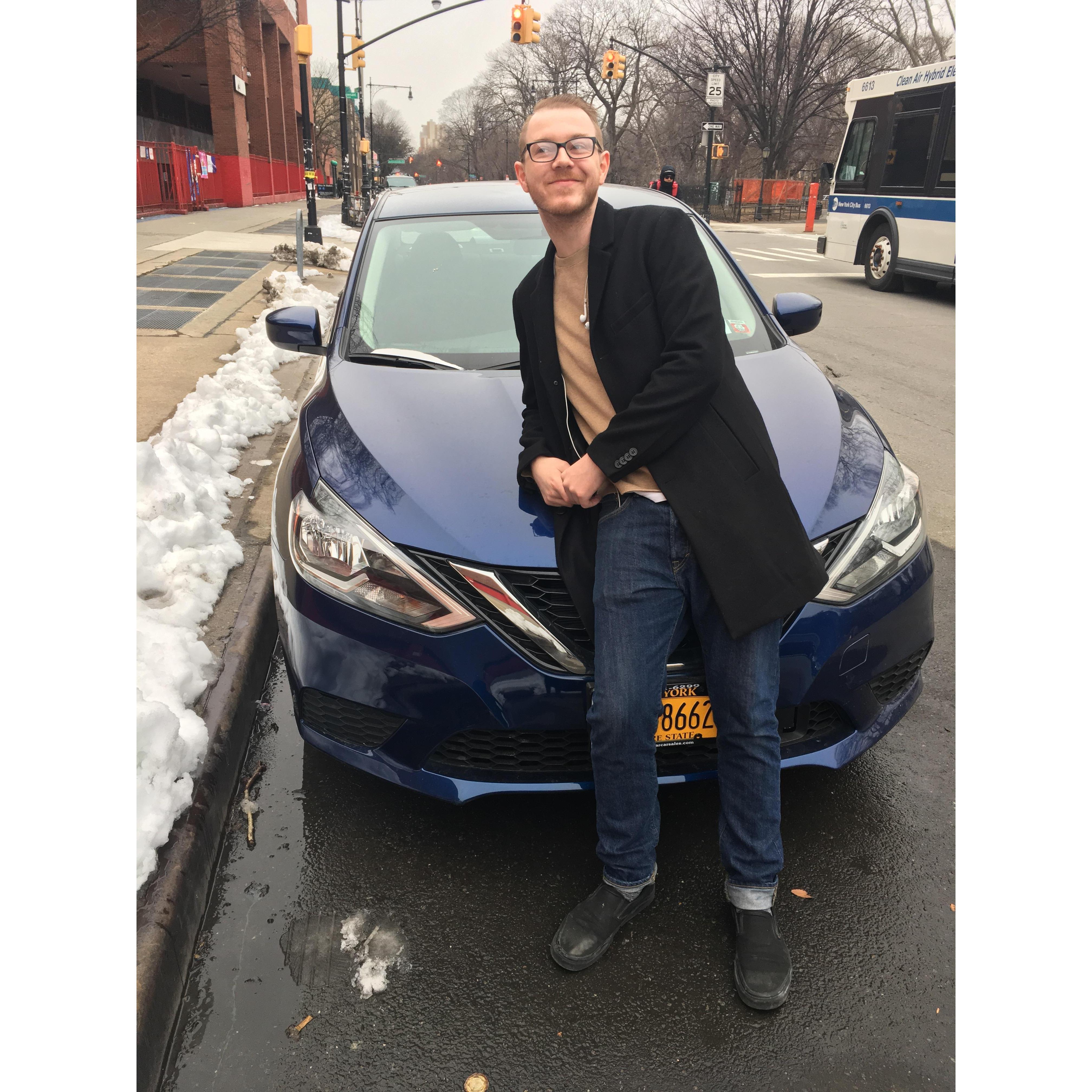 When we bought a car together, shortly before moving from Brooklyn to Atlanta