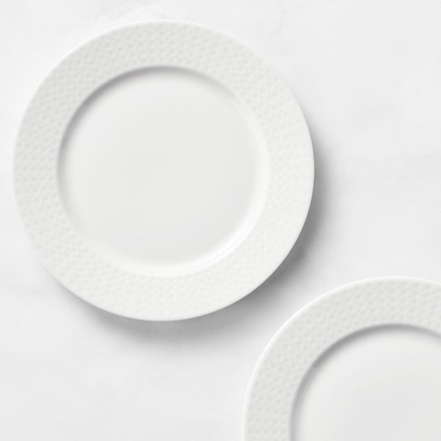 Pillivuyt Perle Porcelain Salad Plates, Set of 8