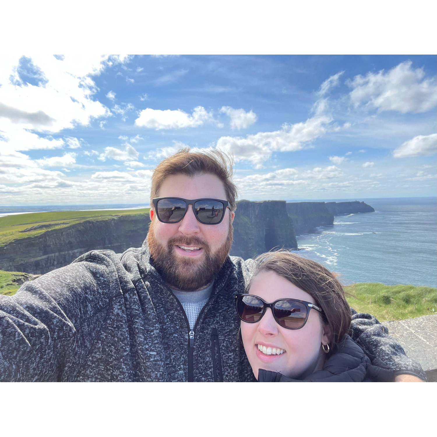 A windy day on the Cliffs of Moher (Ireland)