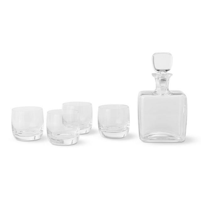 Williams Sonoma Reserve Decanter & Double Old-Fashioned Glasses, Set of 4