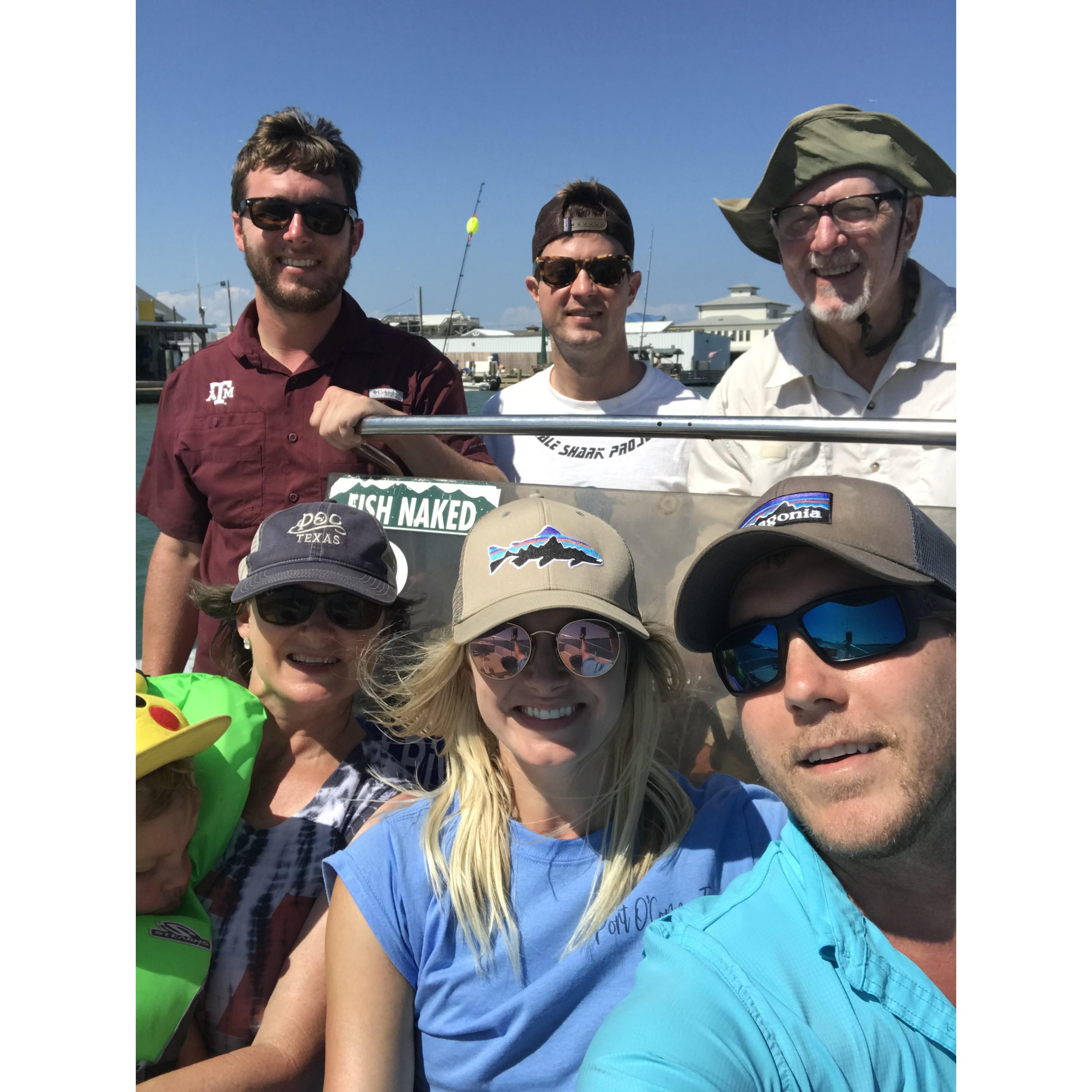 Memorial Weekend with the Fowler's in Port O'Connor.
