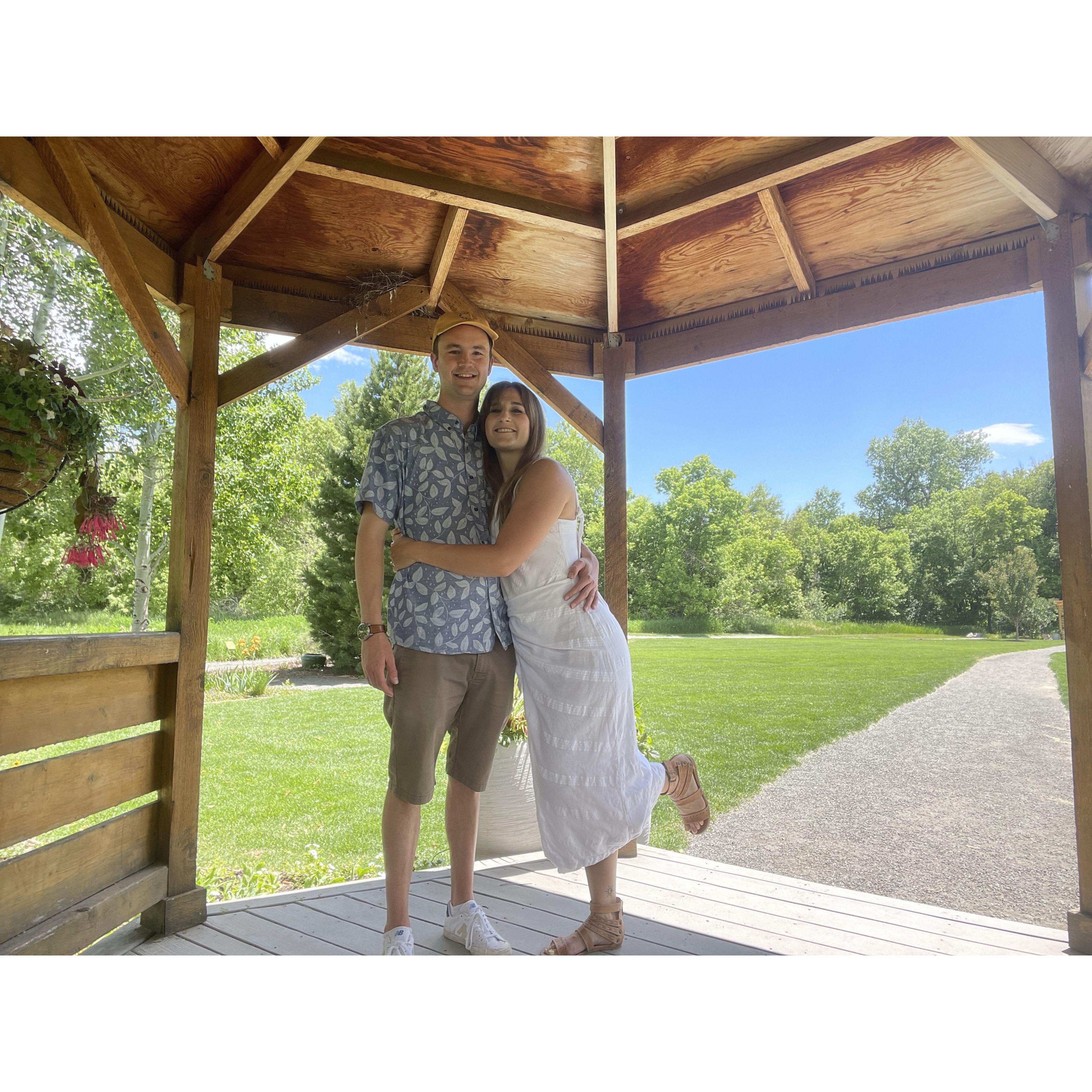 Visiting our venue one year before our wedding day - 6/7/24