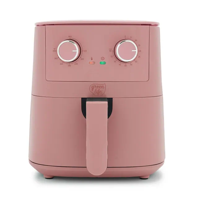 GreenLife 4.5qt EZ Air Fryer Dusty Rose
