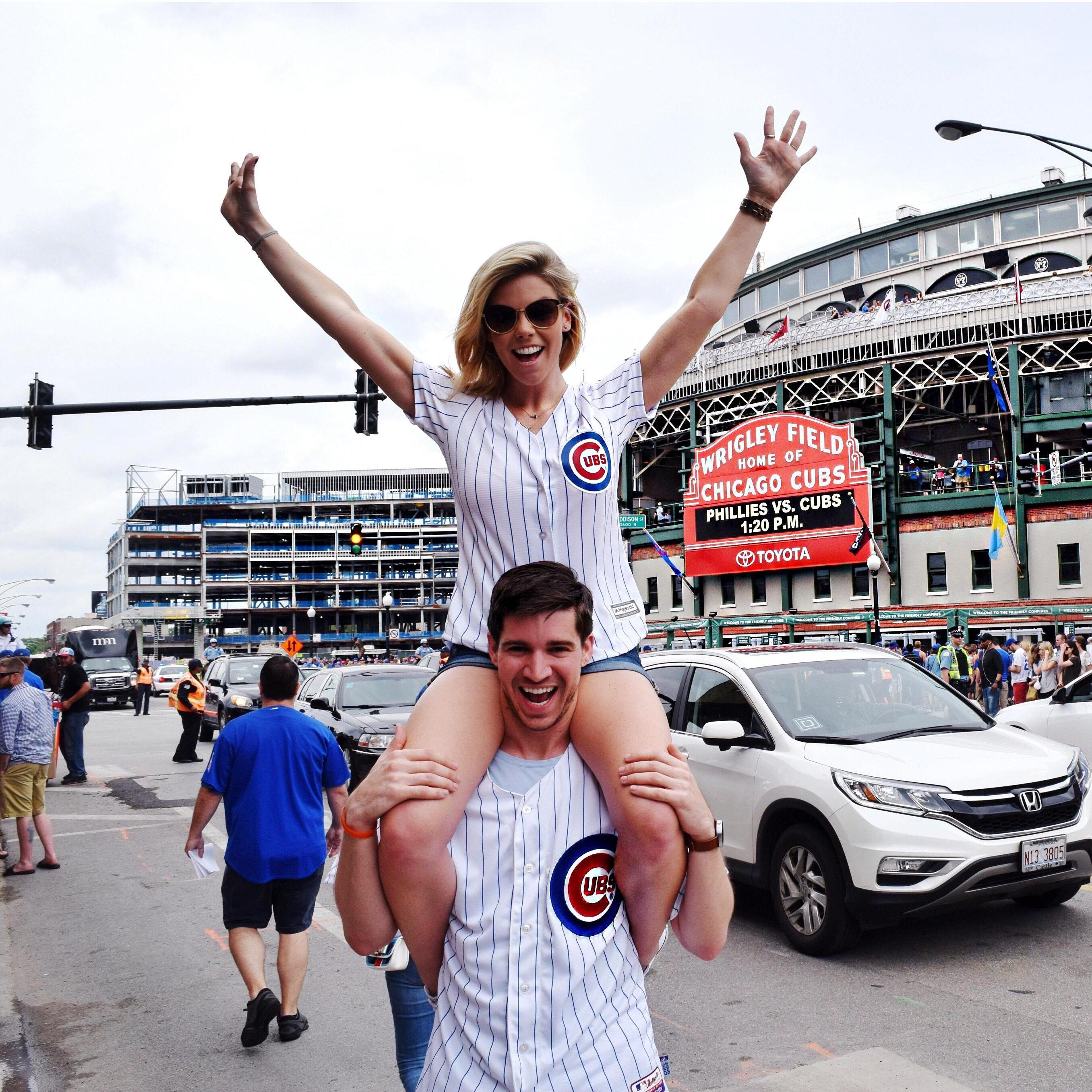 Jess's first trip to Wrigley Field!